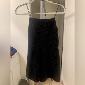 Garage | Black Sparkly Mini Romper | Size: P/S